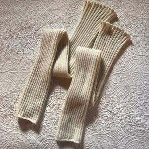 Long knit leg warmers